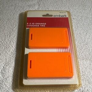 Bark Vibrant Orange Luggage Tag